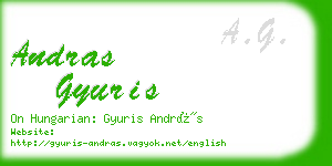 andras gyuris business card